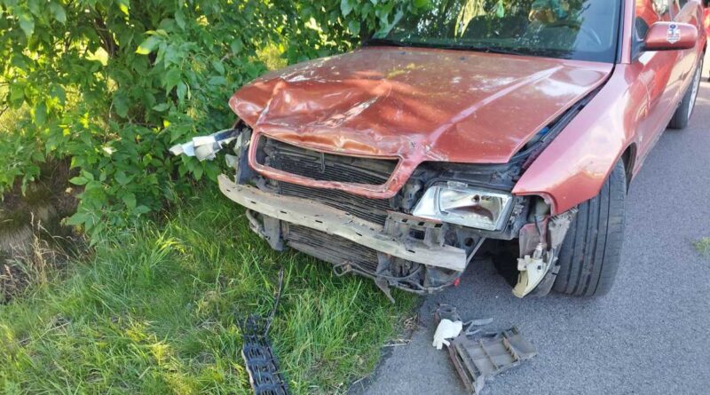 20-letni kierowca Audi spowodował wypadek