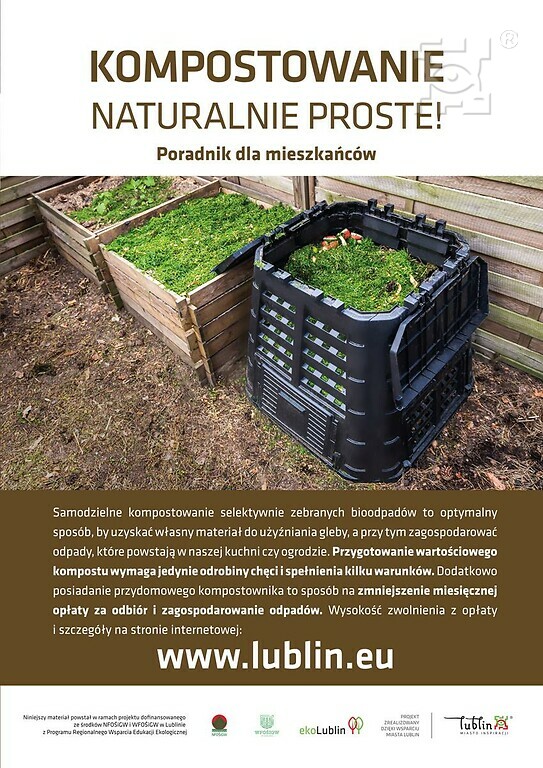 kompostowanie bioodpadów - ulotka