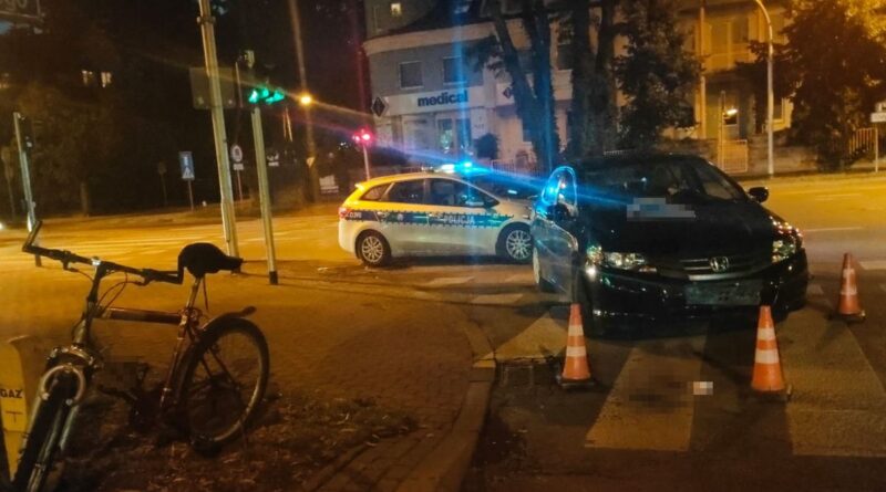 kierowca Hondy potrącił rowerzystę w Puławach