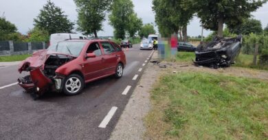 wypadek w Turowie na drodze krajowe nr 19