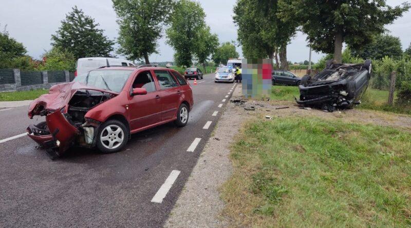 wypadek w Turowie na drodze krajowe nr 19