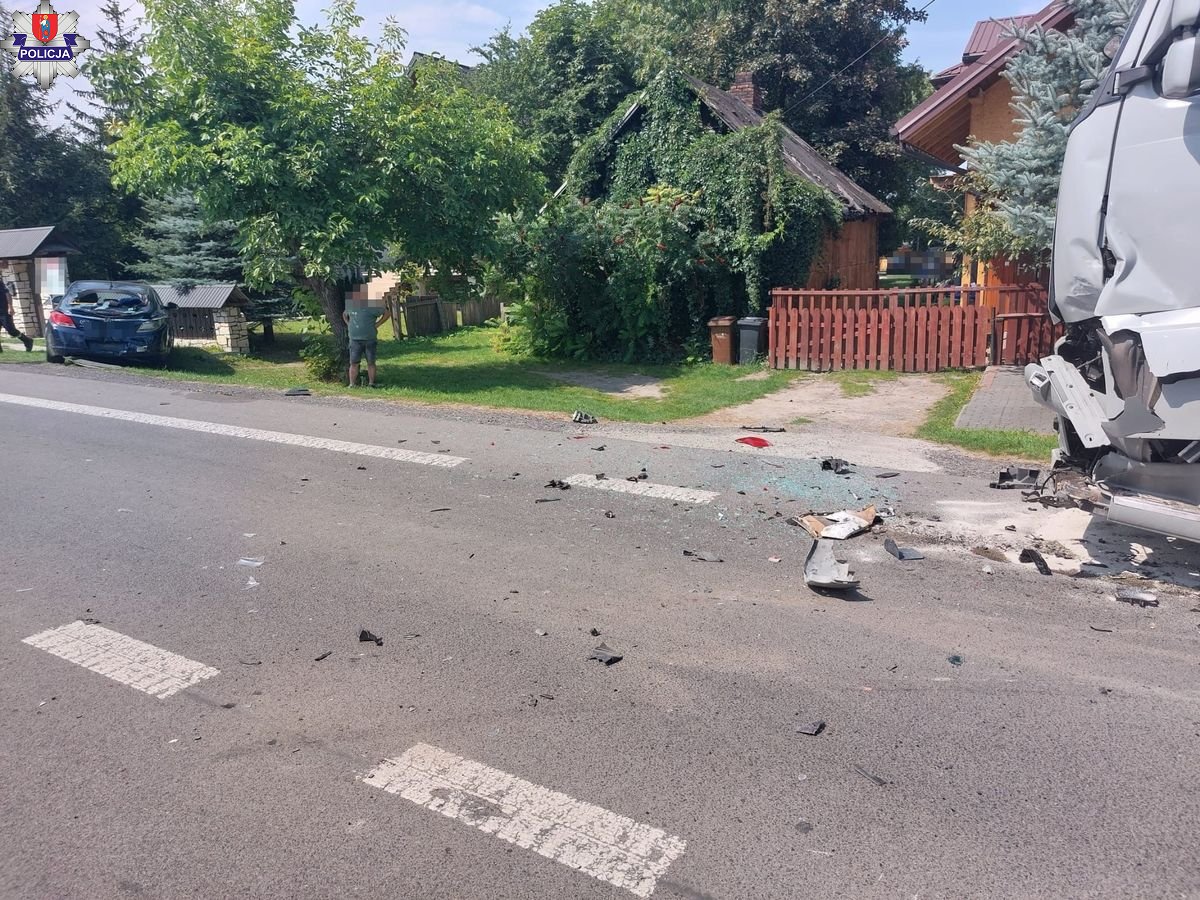zderzenie w gminie Szczebrzeszyn w miejscowości Brody Małe