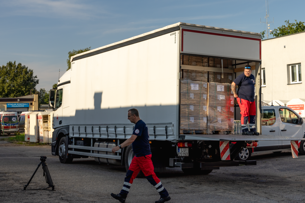transport pomocy humanitarnej do Słowenii