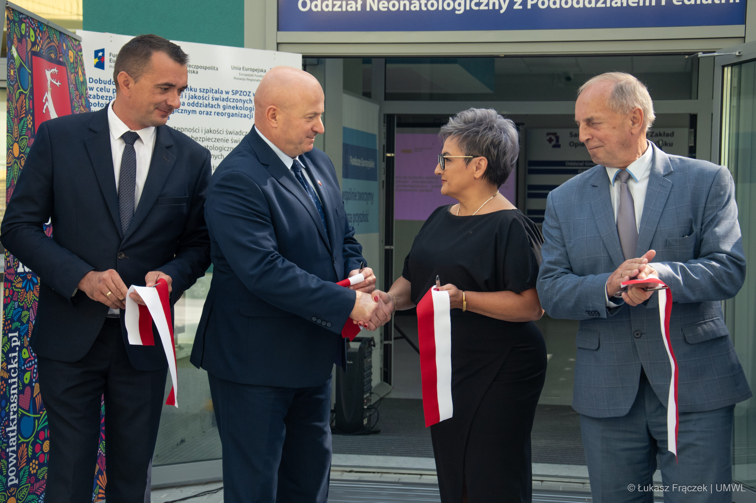 otwarcie nowoczesnego trzykondygnacyjnego pawilonu szpitala w Kraśniku