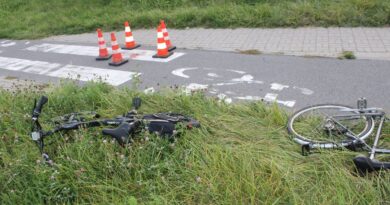 Wypadek na ścieżce rowerowej w Lublinie przy ul. Armii Krajowej