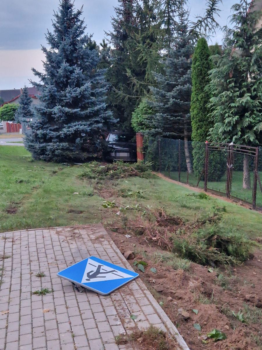 Pijana mieszkanka Lubyczy Królewskiej uderzyła w ogrodzenie nie swoim autem