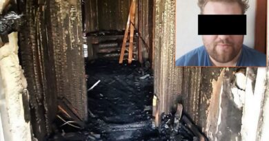 22-latek podpalił dom, w którym mieszkała jego rodzina