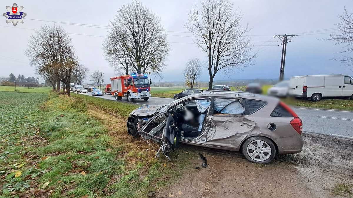 Dramatyczny wypadek w miejscowości Liśnik Duży Kolonia