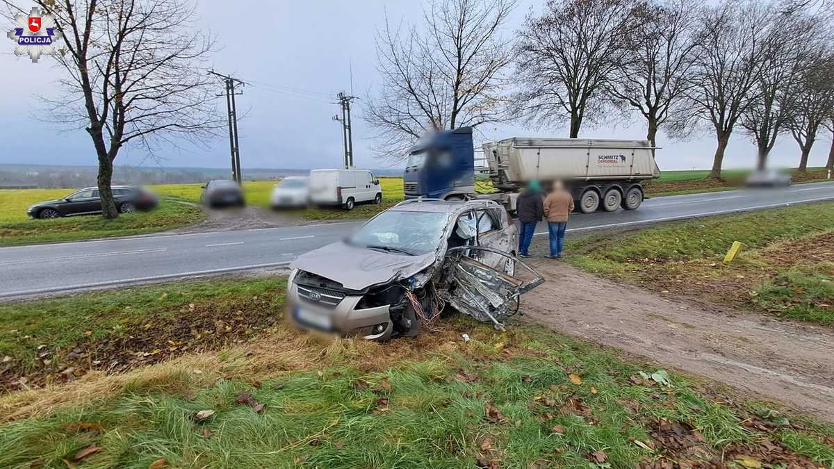 Dramatyczny wypadek w miejscowości Liśnik Duży Kolonia