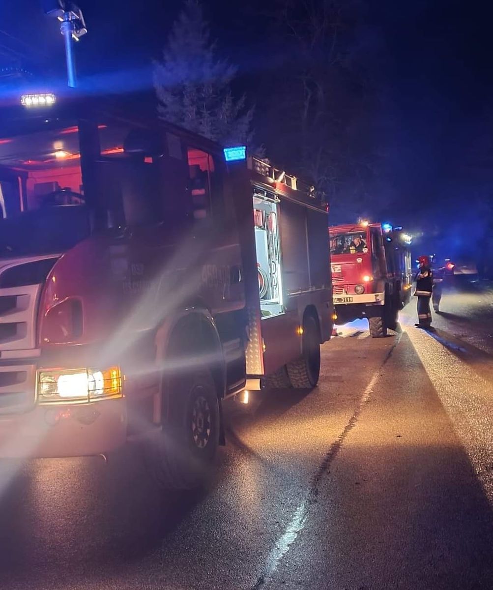 Tragiczny pożar w Ułężu. W spalonym budynku znaleziono ciało mężczyzny