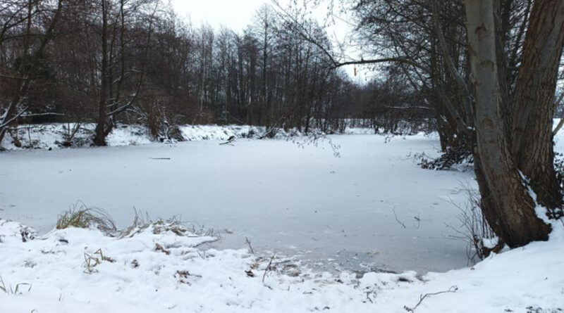 Dwie 10-latki weszły na zamarznięty staw w pogoni za kotem