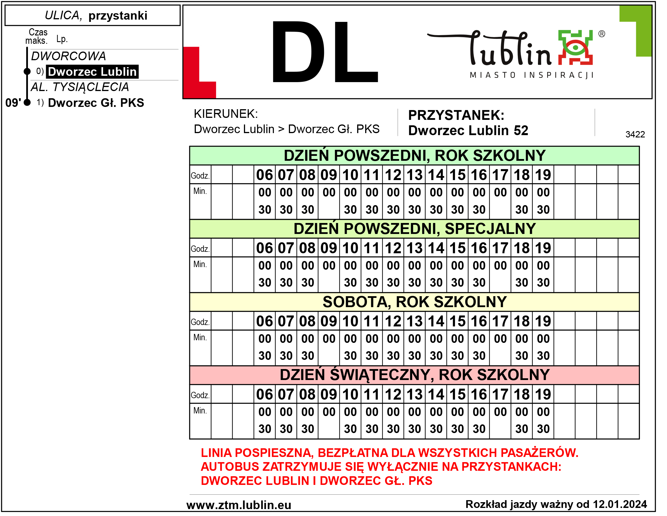 bezpłatna linia DL