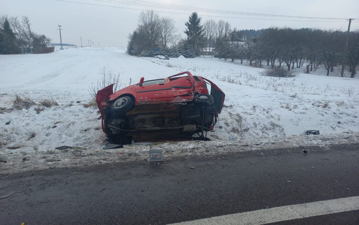 Śmiertelny wypadek na drodze krajowej nr 12 w miejscowości Lechówka 