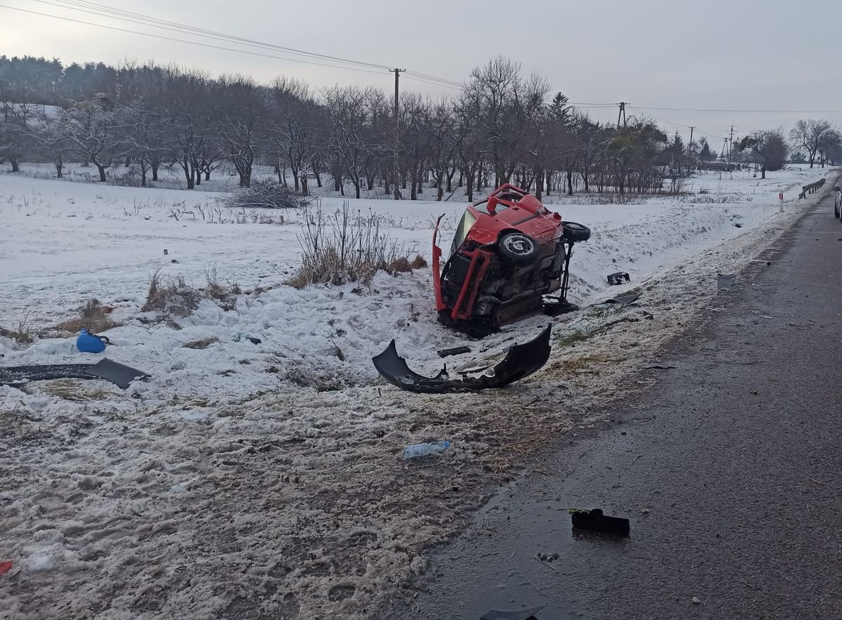 Śmiertelny wypadek na drodze krajowej nr 12 w miejscowości Lechówka 