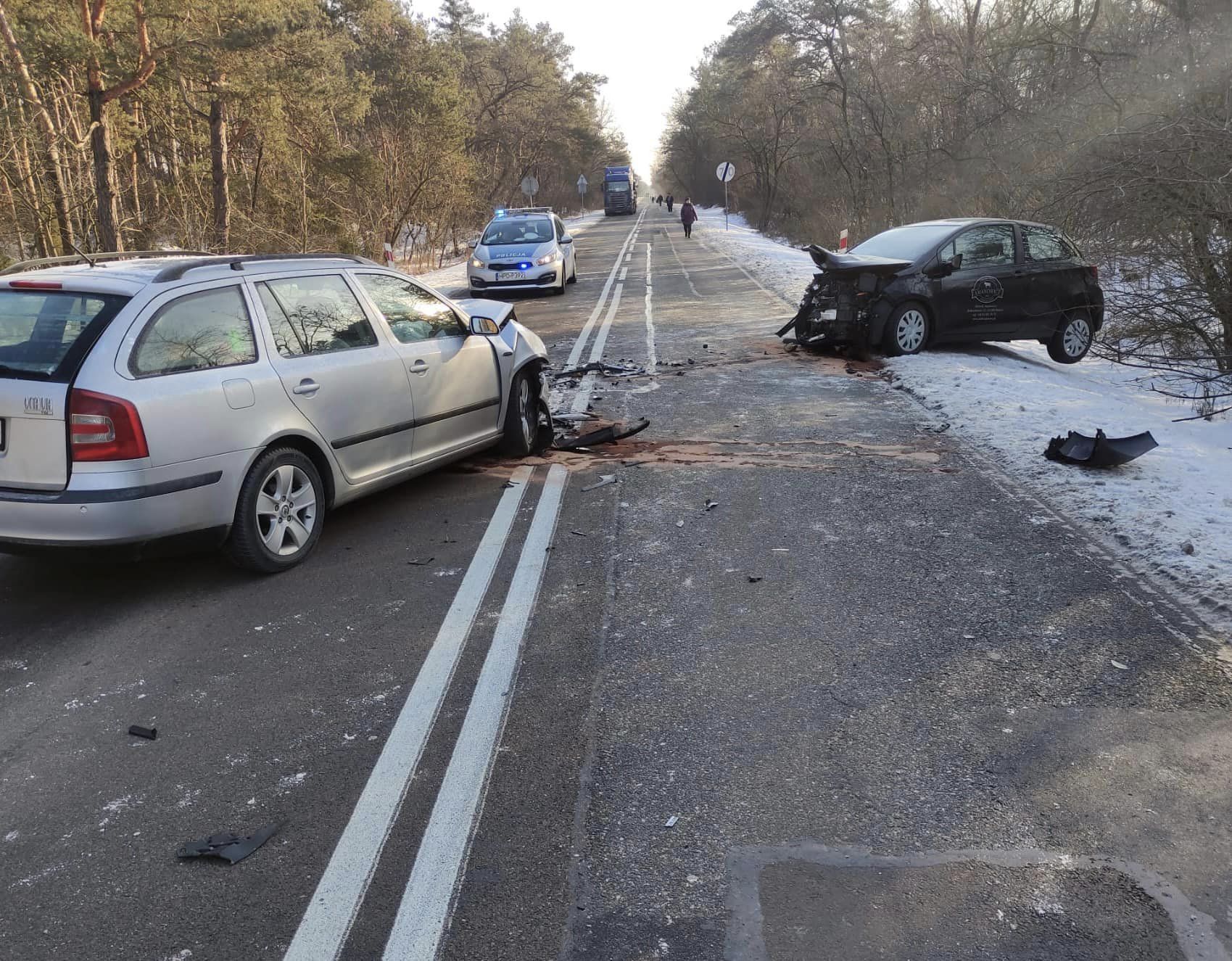 Zderzenie pojazdów w miejscowości Wólka Gołębska