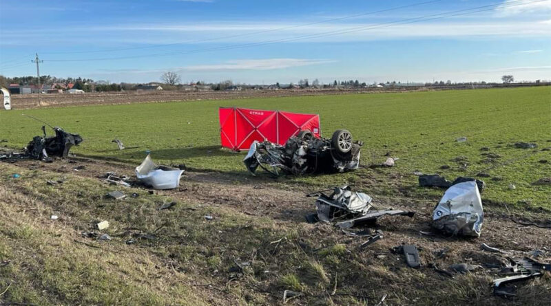 Śmiertelny wypadek na DK17 w Miejscowości Małochwiej Mały