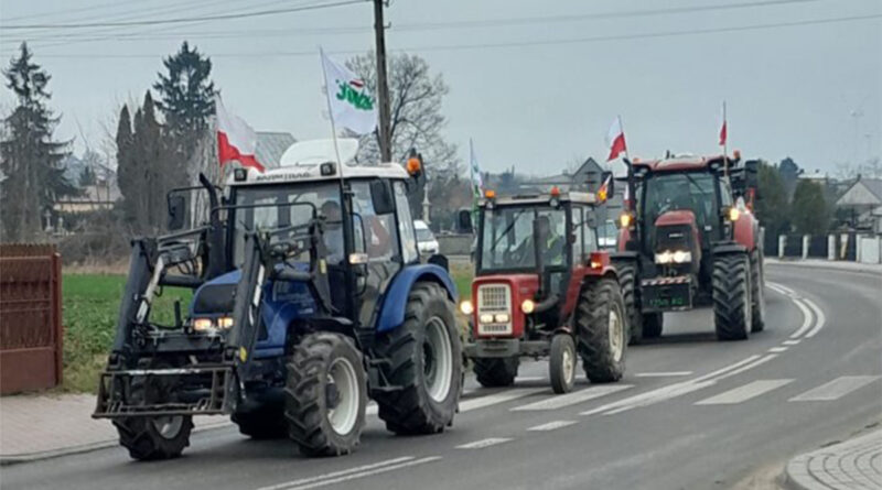 Protest rolników (1 marca). Blokada centrum dystrybucyjnego Biedronki w Lubartowie. Utrudnienia pojawią się też na drogach woj. lubelskiego