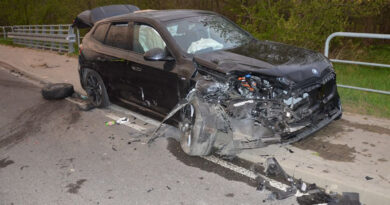 Lipsko. Wypadek z udziałem BMW i Audi. Cztery osoby poszkodowane
