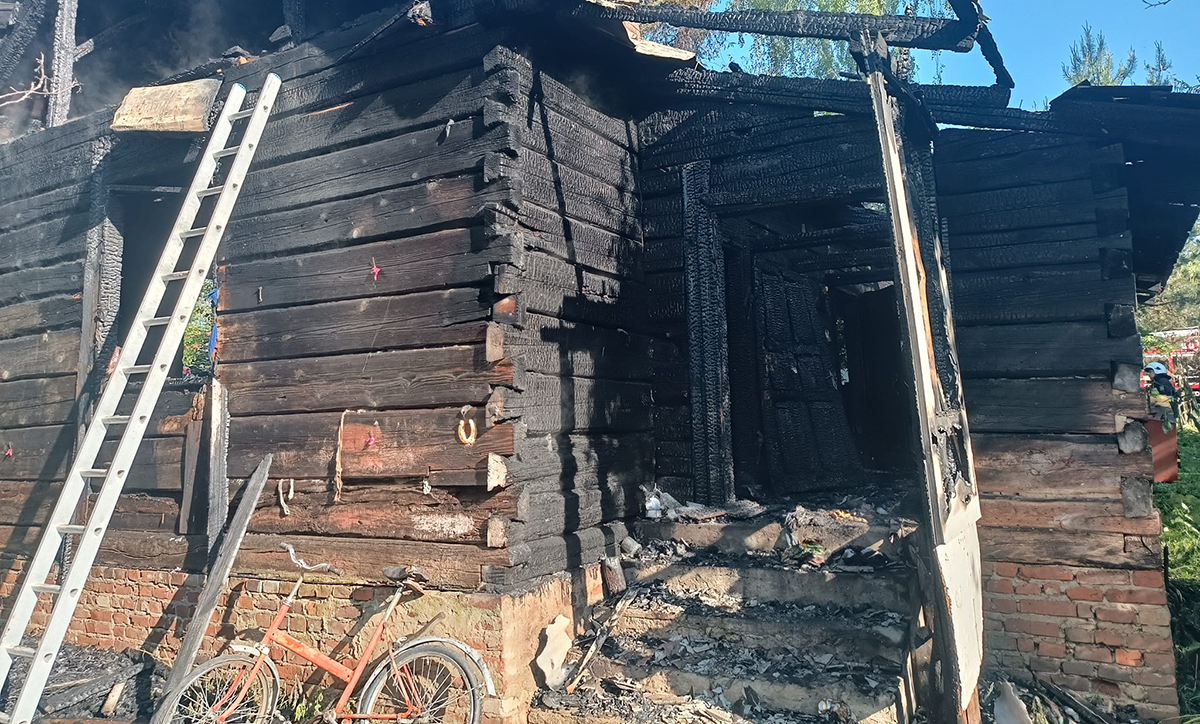 Księżomierz. Pożar drewnianego domu z tragicznym finałem