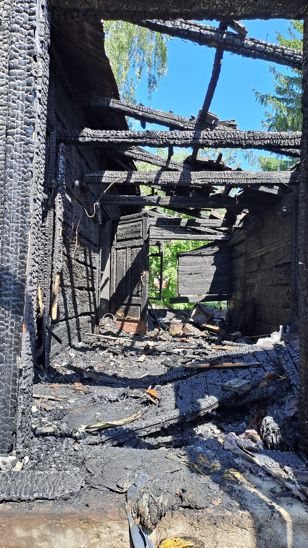 Księżomierz. Pożar drewnianego domu z tragicznym finałem