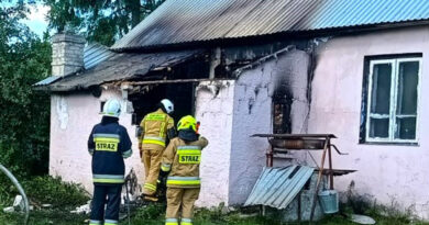Tragiczny pożar domu w Ludwinie