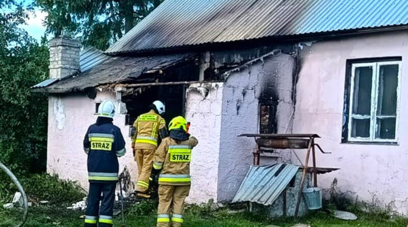 Tragiczny pożar domu w Ludwinie