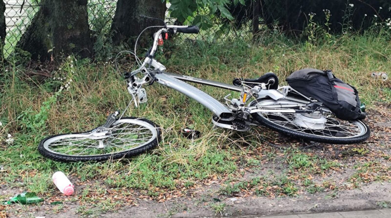 Wypadek z udziałem rowerzysty przy ul. Lwowskiej w Chełmie