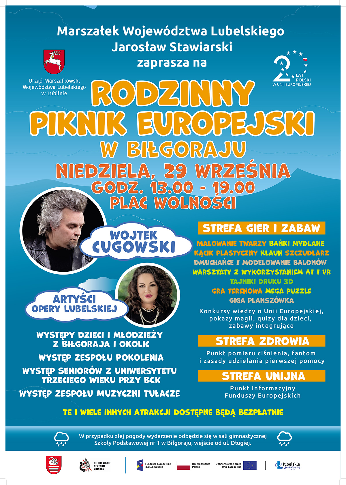 Marszałek zaprasza do Biłgoraja na Rodzinny Piknik Europejski