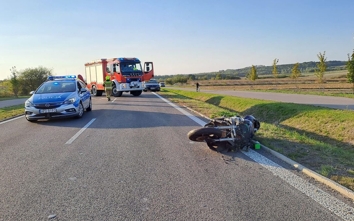 Tragiczne zderzenie z łosiem na obwodnicy Kraśnika. Nie żyje 38-letni motocyklista