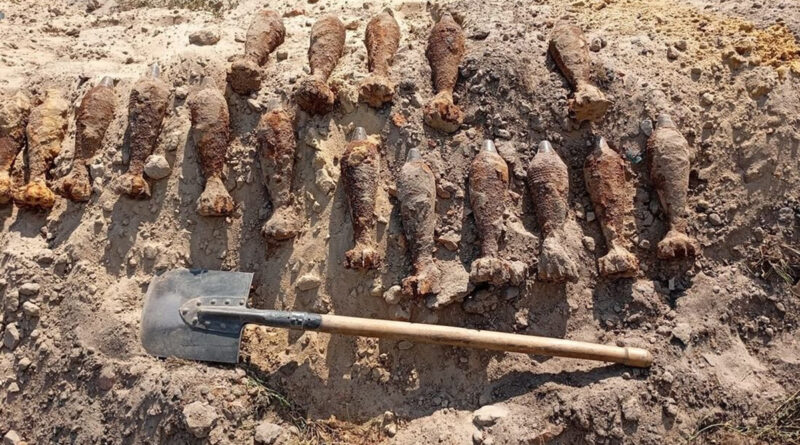 Niebezpieczne znalezisko na terenie Stacji Doświadczalnej pod Białą Podlaską