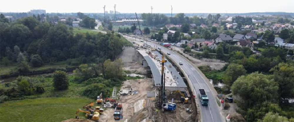 Prace przy budowie mostu w Łęcznej nabierają tempa