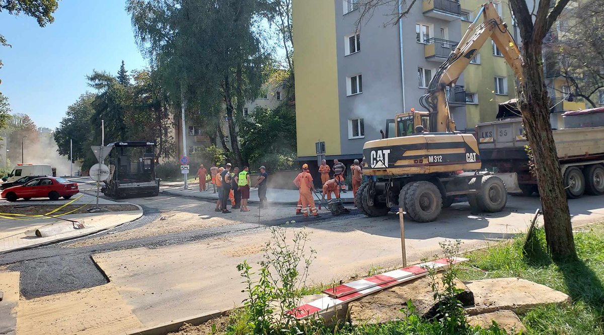 Prace przy rozbudowie ul. Wallenroda wkraczają w nową fazę