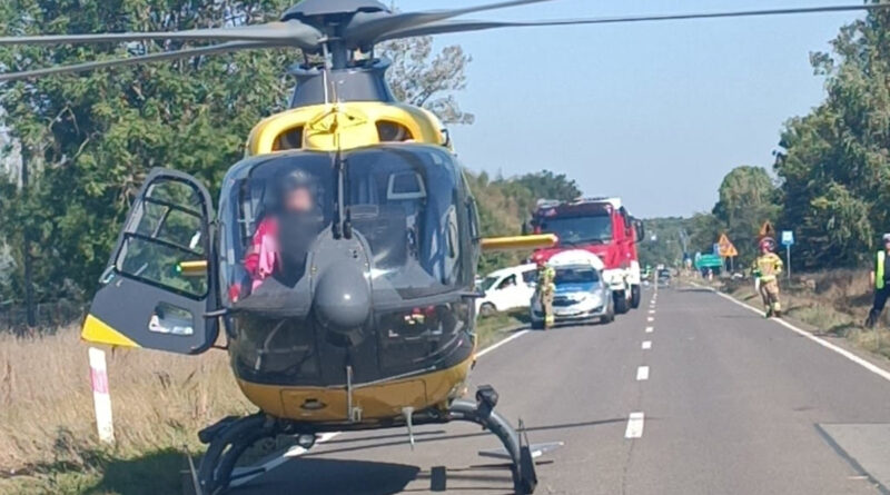 Wypadek w miejscowości Wytyczno. Dwoje motocyklistów trafiło do szpitala