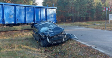 Wypadek w powiecie włodawskim. 60-latka jechała wprost pod nadjeżdżający pociąg