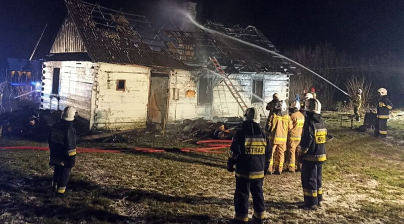 Tragiczny pożar pod Zamościem. W płomieniach zginął 52-letni mężczyzna